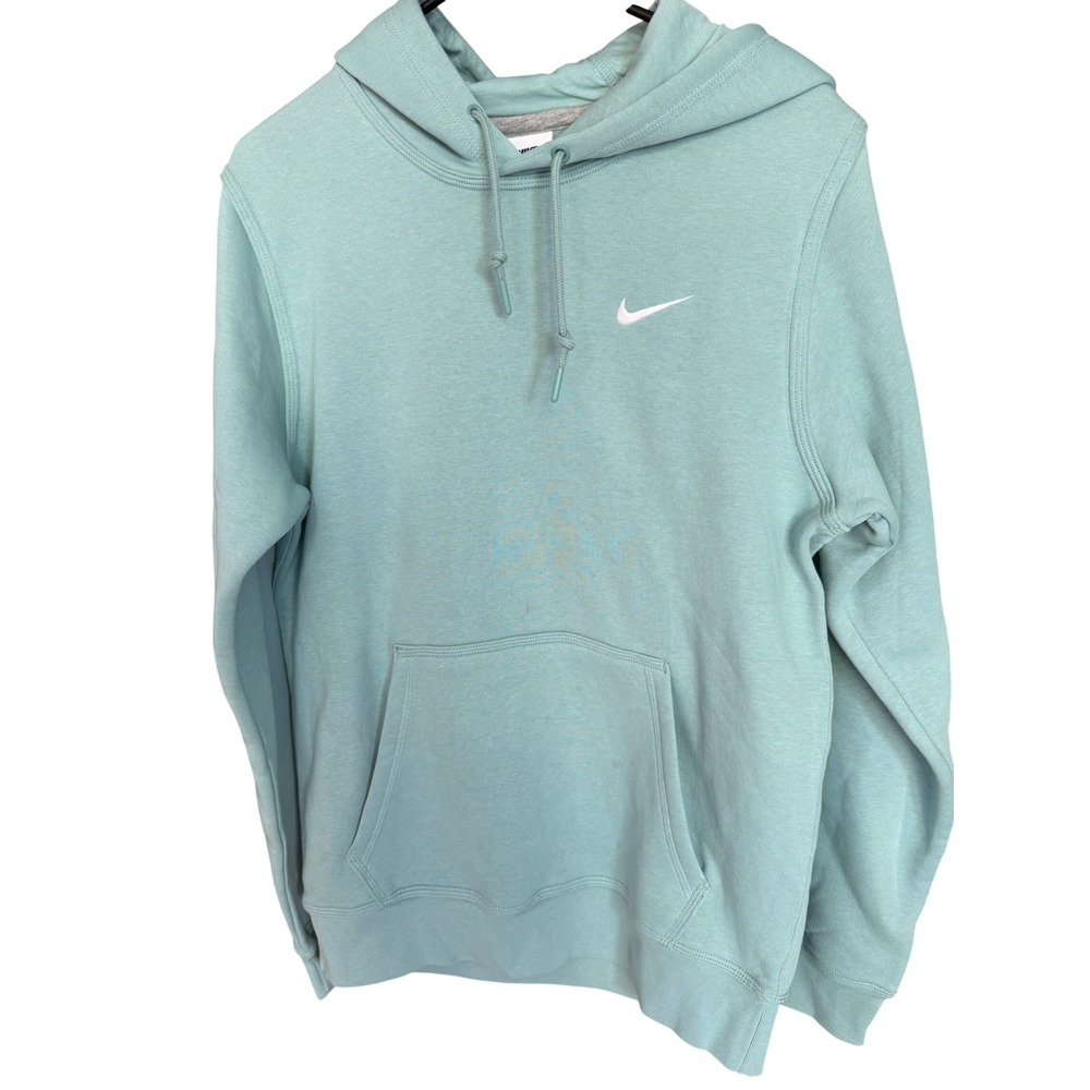 Nike Club Fleece Pullover Hoodie Seafoam Green Size S
